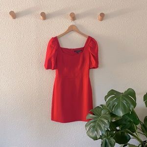 Red mini dress. Brand: French Connection, Size: 4, color: red.